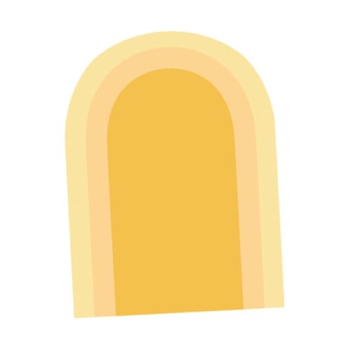 Sharplace Boho Arch Wandtattoo Boho Dekor Geometrische Kunst Tapete Abnehmbarer Aufkleber für Kinderzimmer Tür Kopfteil Esszimmer Dekoration, Gelb von Sharplace