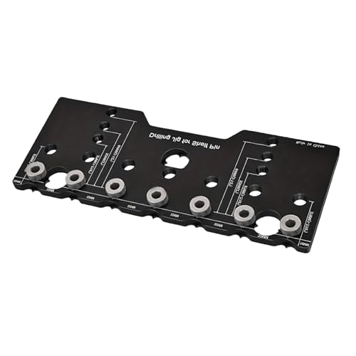 Sharplace Bohrlehre für Regalstifte, Scharnierlochöffner, 1/4 Zoll, 5 mm, für gerade Löcher, Schrankbeschläge, Bohrlehre, Schablone für Schränke von Sharplace