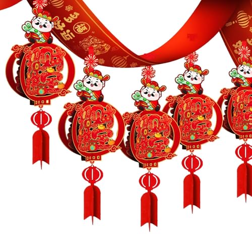Sharplace Chinesisches Neujahr der Schlangengirlande, kreative, leichte DIY-Hängeflagge für Büro, Restaurant, Versammlungsparty, Style A Sharplace Chinesisches Neujahr der Schlangengirlande, kreative, leichte DIY-Hängeflagge für Büro, Restaurant, Versammlungsparty, Style A von Sharplace