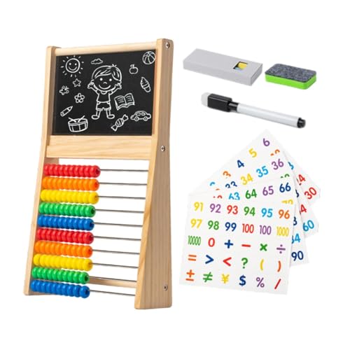 Sharplace Doppelseitige Staffelei mit Zählrahmen, Zählrahmen-Spielzeug, Vorschulisches Arithmetik-Lernen, Holz-Abakus für Kinder für Mathe-Spiel Sharplace Doppelseitige Staffelei mit Zählrahmen, Zählrahmen-Spielzeug, Vorschulisches Arithmetik-Lernen, Holz-Abakus für Kinder für Mathe-Spiel von Sharplace