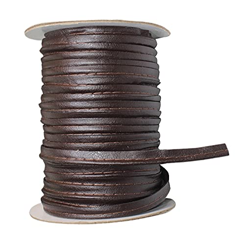 Sharplace Einfach gefaltetes Schrägband aus Leder zum Nähen, Säumen, Binden, Säumen, Paspeln, Quilten, 50 Yards - Braun Sharplace Einfach gefaltetes Schrägband aus Leder zum Nähen, Säumen, Binden, Säumen, Paspeln, Quilten, 50 Yards - Braun von Sharplace