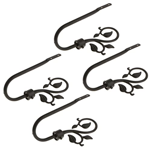 Sharplace Elegant Raffhalter aus aus Vorhang Holdbacks Tiebacks Zugband Haken Vorhanghalter, 4 von Sharplace