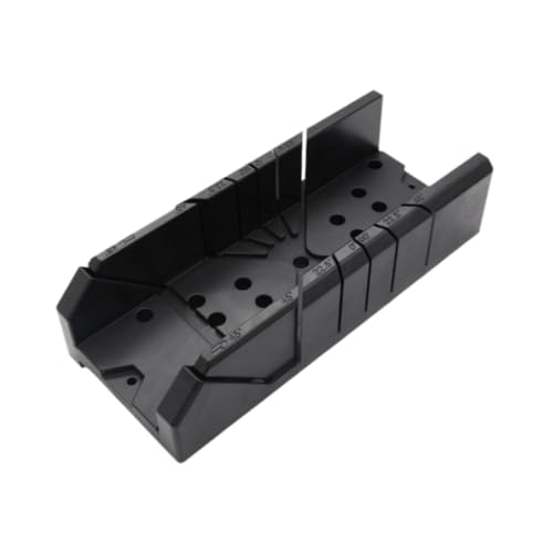 Sharplace Gehrungssägenschachtel Holz Schneidemaschinen Garten Werkzeug Hardware -Werkzeug -Winkel Schneidkasten für DIY Schneiden im Freien im Freien, Schwarz, 12inch von Sharplace