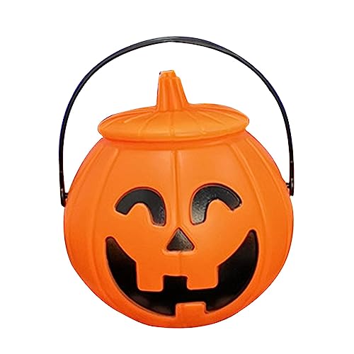 Sharplace Halloween Kürbis Eimer mit Griff, Halloween Party Supplies Kürbis süßigkeiten Korb, Halloween Trick or Treat Eimer, Halloween Pumpkin Buckets für Kinder Party Dekoration von Sharplace