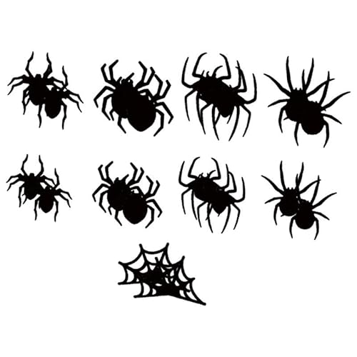 Sharplace Halloween-Wandaufkleber mit Licht, Halloween-Dekoration, Kunst, Moderne Wandkunst, Fensteraufkleber für Feiertagstür, 18 Stück von Sharplace