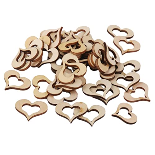 Sharplace Natur Naturdeko Tischschmuck Streuteile Holz Dekoen Streuen Tischdekoration, 50pcs 30mm von Sharplace