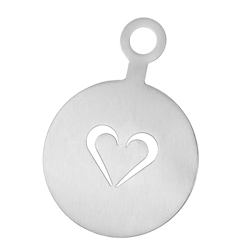 Sharplace Kaffeemaschinen Backmalerei Werkzeuge Kuchen Stempel dekorieren Schablone für Schokoladen Haferflocken Cupcake Torte nach Hause, Herz von Sharplace