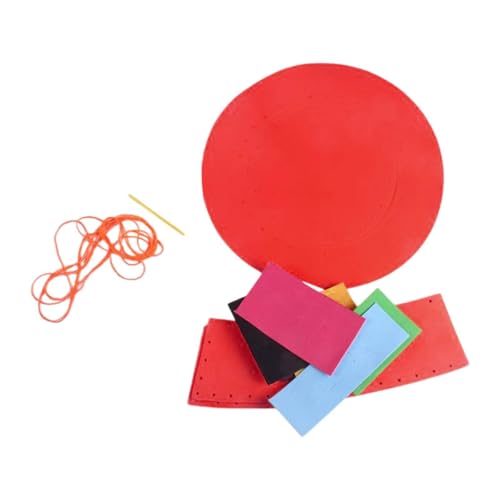 Sharplace Kinder DIY Hat Material Kit Kinder DIY Bastelkindergärten Aktivitäten Kostüm Accessoire Leicht für Jungen Mädchen Hut Machen Kit Making, Rot von Sharplace
