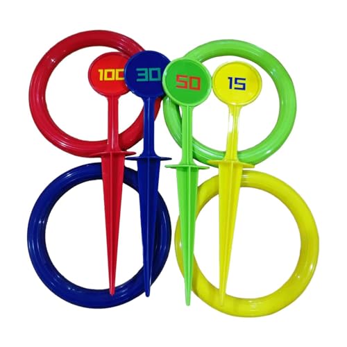 Sharplace Kinder-Ringe-Wurfspiel, Puzzle-Spielzeug, Party-Zubehör, Farbwahrnehmung, interaktives Lernspielzeug, Wurfringe für draußen Sharplace Kinder-Ringe-Wurfspiel, Puzzle-Spielzeug, Party-Zubehör, Farbwahrnehmung, interaktives Lernspielzeug, Wurfringe für draußen von Sharplace