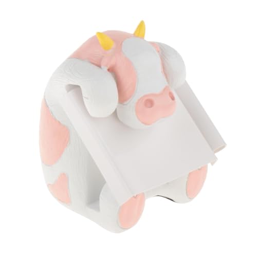 Sharplace Kuh-Haftnotizhalter, Schreibtisch-Ornament, für 3 x 3 Zoll große Notizen, niedliche Tierfigur, dekorative Statue für den Schreibtisch, Zuhause, Schule, Rosa Sharplace Kuh-Haftnotizhalter, Schreibtisch-Ornament, für 3 x 3 Zoll große Notizen, niedliche Tierfigur, dekorative Statue für den Schreibtisch, Zuhause, Schule, Rosa von Sharplace