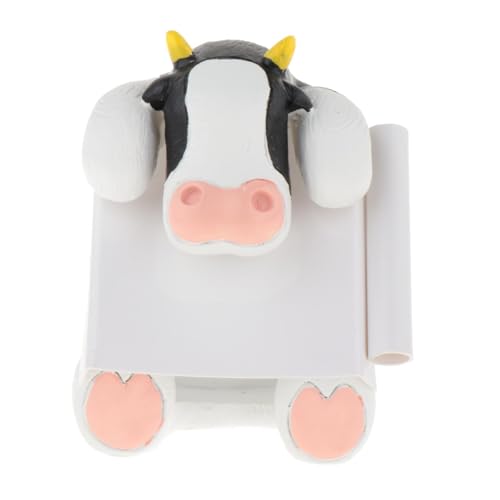 Sharplace Kuh-Haftnotizhalter, Schreibtisch-Ornament, für 3 x 3 Zoll große Notizen, niedliche Tierfigur, dekorative Statue für den Schreibtisch, Zuhause, Schule, Schwarz Sharplace Kuh-Haftnotizhalter, Schreibtisch-Ornament, für 3 x 3 Zoll große Notizen, niedliche Tierfigur, dekorative Statue für den Schreibtisch, Zuhause, Schule, Schwarz von Sharplace