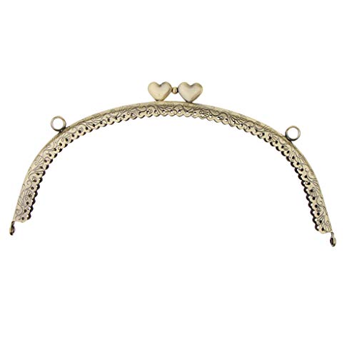 Sharplace Liebe Taschenrahmen zum einnähen Taschenverschluss Taschenbügel mit Kugelverschluss, 20.5x11cm Sharplace Liebe Taschenrahmen zum einnähen Taschenverschluss Taschenbügel mit Kugelverschluss, 20.5x11cm von Sharplace