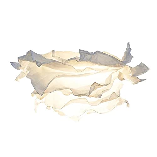 Sharplace Papier Lampenschirm Hängeleuchte Deckenleuchte Abdeckung Weiße Blume Lampenschirm für Schlafzimmer, l von Sharplace