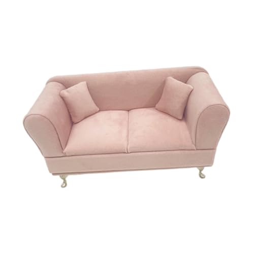 Sharplace Puppenhaus-Sofa im Maßstab 1/6, Miniatur-Sofa, Schlafzimmer-Dekor, Geschenk, Schmuckschatulle, Organizer, Möbelmodell für 12-Zoll-Puppenzubehör Sharplace Puppenhaus-Sofa im Maßstab 1/6, Miniatur-Sofa, Schlafzimmer-Dekor, Geschenk, Schmuckschatulle, Organizer, Möbelmodell für 12-Zoll-Puppenzubehör von Sharplace