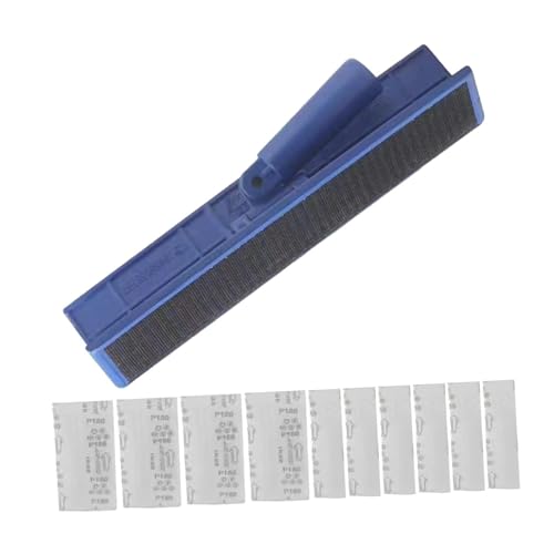 Sharplace Schleifpapierhalter Kitt-Finishing-Werkzeug Drehbar Manuell Professionell mit 10 Schleifpapier Selbstklebender Trockenbauschleifer Schleifkopf von Sharplace