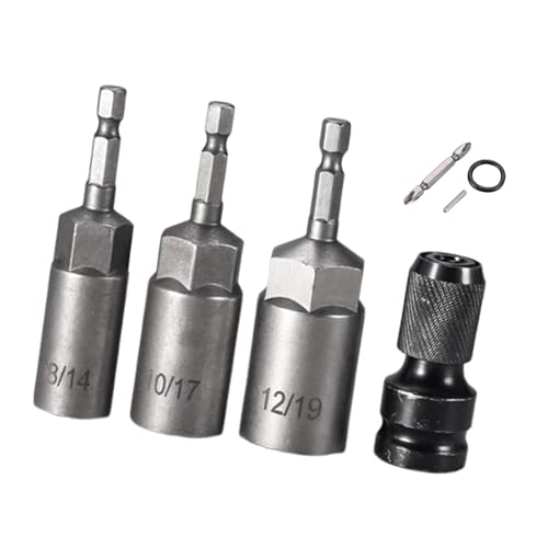 Sharplace Sechskant-Bit-Adapter-Set, praktisches Anti-Rost-Schnellspanner-Zubehör, Sechskant-Schraubendreher-Bits für die Reparatur von Bohrmaschinen, Sharplace Sechskant-Bit-Adapter-Set, praktisches Anti-Rost-Schnellspanner-Zubehör, Sechskant-Schraubendreher-Bits für die Reparatur von Bohrmaschinen, von Sharplace