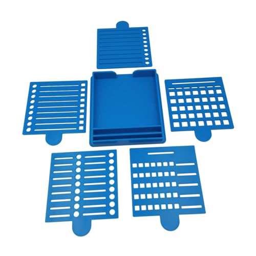 Sharplace Sticky Note Dispenser Office Stationery Supplies mit 5 Vorlagen einfach zu bedienende Geschenke Notizblockregal für, Blau von Sharplace