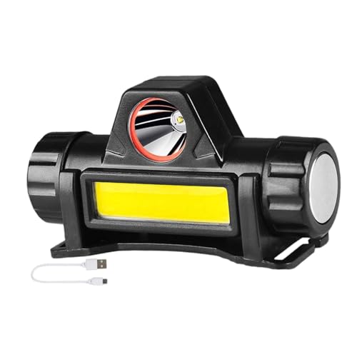 Sharplace Stirnlampe, Schweißhelmlicht, tragbar, hell, vielseitig, wiederaufladbar, Stirnlampe, Schutzhelmlicht für Angelschweißzubehör von Sharplace