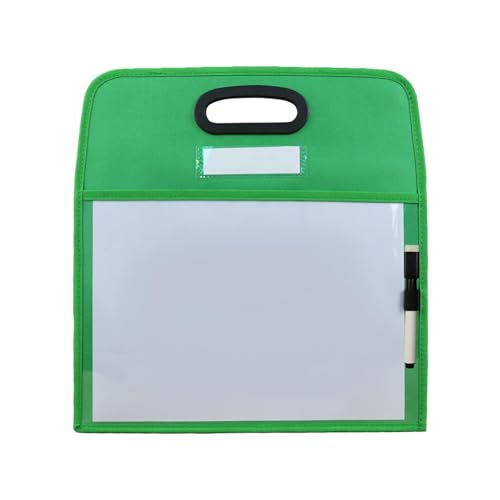 Sharplace Trocken abwischbare Taschen, wiederverwendbare trocken abwischbare Blätter 35 cm x 35 cm mit Markerhalter für Gruppenaktivitäten, Lehrer und, Grün Sharplace Trocken abwischbare Taschen, wiederverwendbare trocken abwischbare Blätter 35 cm x 35 cm mit Markerhalter für Gruppenaktivitäten, Lehrer und, Grün von Sharplace
