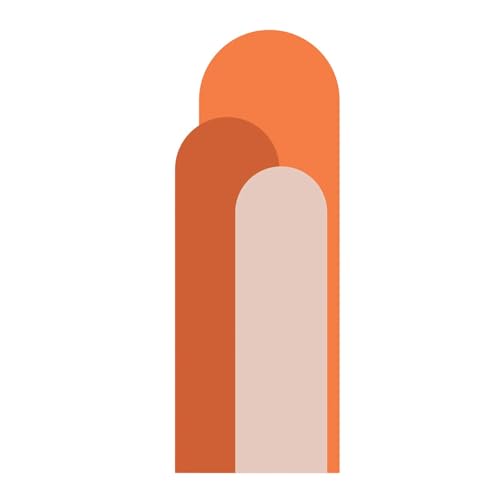 Sharplace Wandaufkleber, geometrisches Wandtattoo, abnehmbar, leicht abziehbar, Kunst-Wandbild, Tapete für Sofa, Fernseher, Hintergrund, Büro, Orange Sharplace Wandaufkleber, geometrisches Wandtattoo, abnehmbar, leicht abziehbar, Kunst-Wandbild, Tapete für Sofa, Fernseher, Hintergrund, Büro, Orange von Sharplace