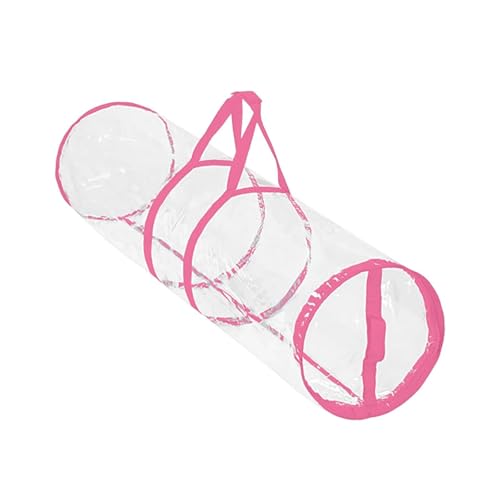 Sharplace Weihnachts-Geschenkpapier-Aufbewahrungstasche, PVC, großes Fassungsvermögen, mit Griffen, Tragetasche, durchsichtiger Geschenkpapier-Organizer für, Rosa Sharplace Weihnachts-Geschenkpapier-Aufbewahrungstasche, PVC, großes Fassungsvermögen, mit Griffen, Tragetasche, durchsichtiger Geschenkpapier-Organizer für, Rosa von Sharplace