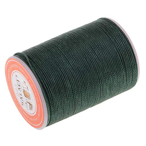 Sharplace aus Polyester 0,65mm stark gewachst zum Handnähen, Wachsband Gewachstes Weder Wachsschnur für, Grün von Sharplace