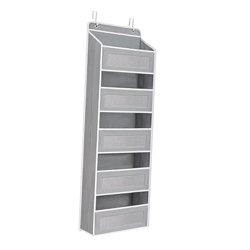 Sharplace über der Tür Organizer-Aufbewahrung mit 5 großen Taschen, Wiederverwendbare Türaufhänger-Aufbewahrung für Puppen, Kleidung, Plüschtiere, Speisekammer, grau Sharplace über der Tür Organizer-Aufbewahrung mit 5 großen Taschen, Wiederverwendbare Türaufhänger-Aufbewahrung für Puppen, Kleidung, Plüschtiere, Speisekammer, grau von Sharplace