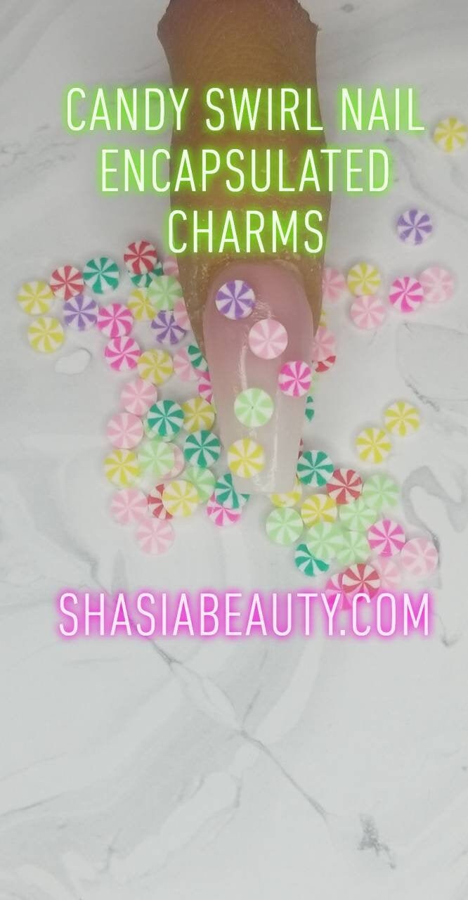 Swirly Nail Candy Für Nägel/Nagel Charms Verkapselte Kunst von ShasiaBeauty