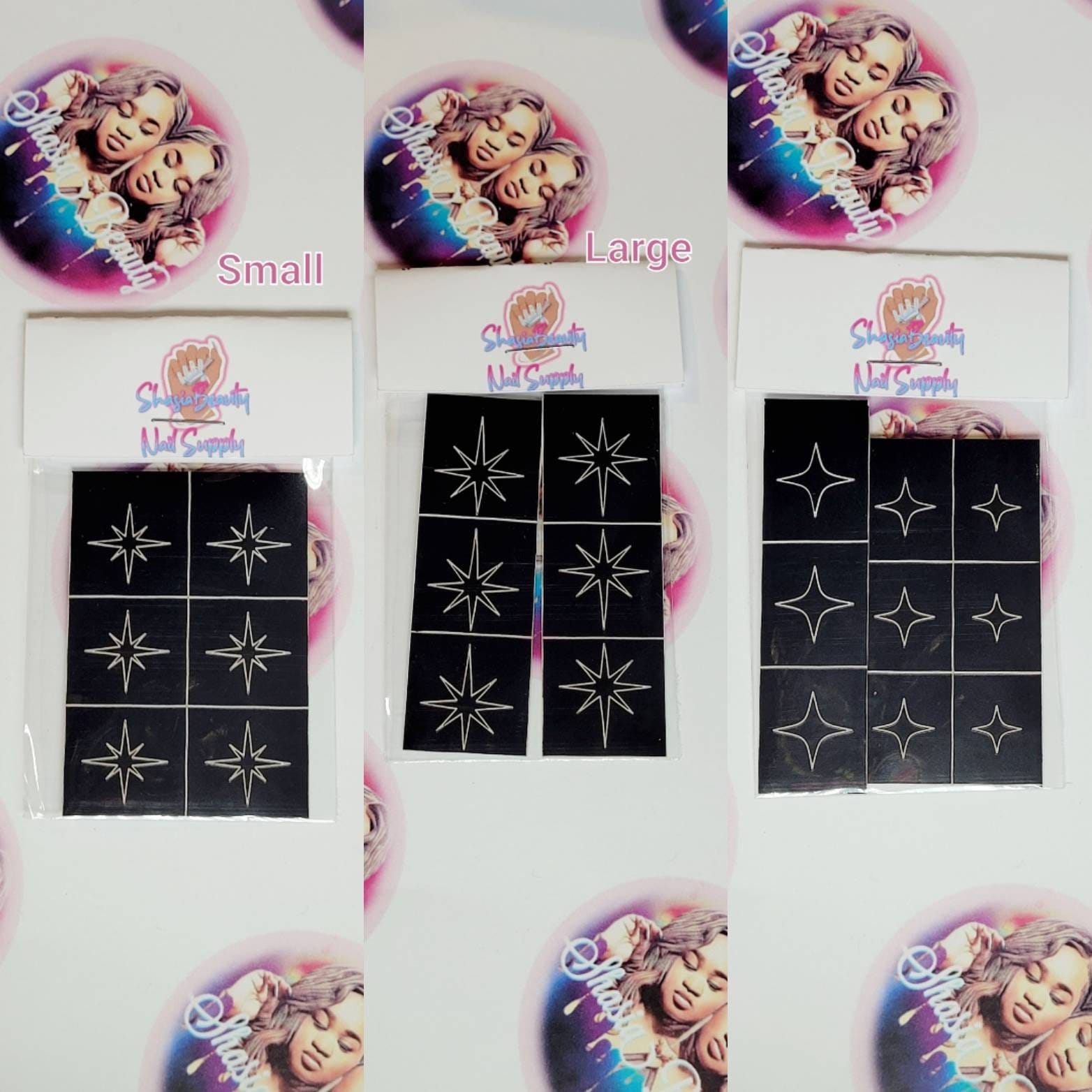 Twinkle Star Nagel Schablonen 6 Stück Oder 9 Twinkle Star Nagel Schablonen 6 Stück Oder 9 von ShasiaBeauty