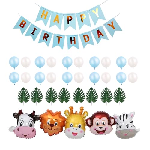 Happy Birthday Party Dekorationen Set - Banner, Luftballons, Cake Topper und Luftschlangen Happy Birthday Party Dekorationen Set - Banner, Luftballons, Cake Topper und Luftschlangen von Shatore