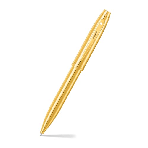 Sheaffer 100 9372 Glänzender PVD-Gold-Kugelschreiber mit PVD-Goldrand von Sheaffer
