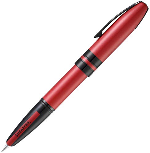 Sheaffer Icon Füllfederhalter, mittelfeine Feder, E0911153, Metallic Rot mit glänzendem Schwarz von Sheaffer