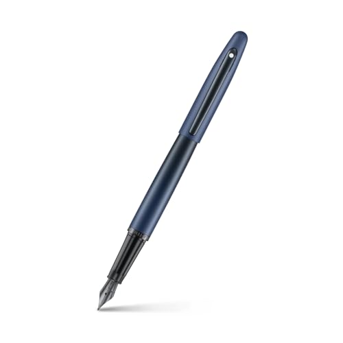 Sheaffer VFM Füllfederhalter | E9429 Mattblau mit schwarzen Zierteilen mit PVD | Mittlere Feder mit Konverter | Premium Füllfederhalter Sheaffer VFM Füllfederhalter | E9429 Mattblau mit schwarzen Zierteilen mit PVD | Mittlere Feder mit Konverter | Premium Füllfederhalter von Sheaffer