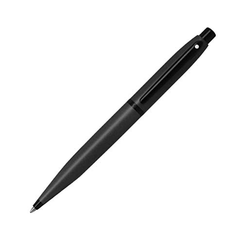 Sheaffer VFM Kugelschreiber mit schwarzen Beschlägen (Strichstärke M, Schreibfarbe: schwarz, nachfüllbar, inkl. Geschenkbox) Mattgrau von Sheaffer
