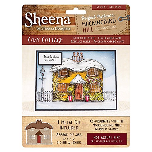 Sheena Douglass Spottdrossel Hill Metall sterben – Cosy Cottage, Silber von Sheena Douglass