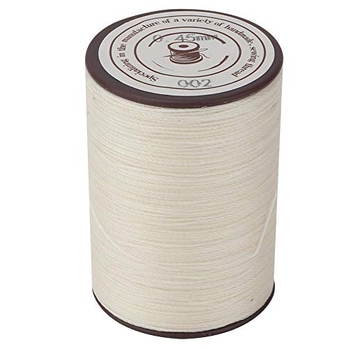 0,45 mm Leder gewachst Thread Cord Polyester Thread für Leder DIY Projekt Halskette Armband Handwerk Machen 160 m/Rolle[Aufstieg weiß] Nadeleinfädler von Sheens