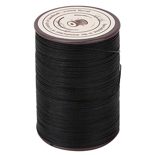 0,45 mm Leder gewachst Thread Cord Polyester Thread für Leder DIY Projekt Halskette Armband Handwerk Machen 160 m/Rolle[Schwarz] Nadeleinfädler von Sheens