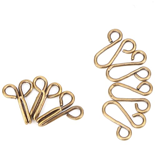 Sheens 10Set 35MM/1.1in Covered Hook & Eye Verschlüsse für BH und Kleidung über Mantel Unterwäsche(Bronze) von Sheens