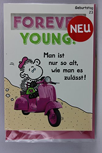 Sheepworld - 55465 - Stanzkarte, Klappkarte Nr. 23, Geburtstag, mit Umschlag, Forever Young! Man ist nur so alt, wie man es zulässt! Sheepworld - 55465 - Stanzkarte, Klappkarte Nr. 23, Geburtstag, mit Umschlag, Forever Young! Man ist nur so alt, wie man es zulässt! von Sheepworld