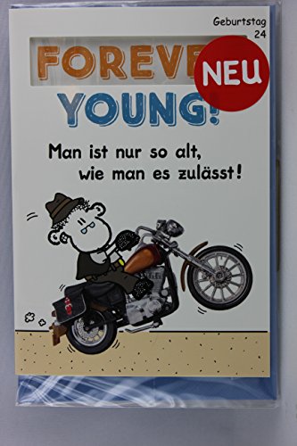 Sheepworld - 55466 - Stanzkarte, Klappkarte Nr. 24, Geburtstag, mit Umschlag, Forever Young! Man ist nur so alt, wie man es zulässt! Sheepworld - 55466 - Stanzkarte, Klappkarte Nr. 24, Geburtstag, mit Umschlag, Forever Young! Man ist nur so alt, wie man es zulässt! von Sheepworld