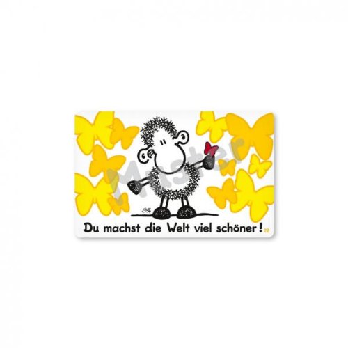 Sheepworld - 57083 - Pocketcard Nr. 22, Du Machst die Welt viel schöner! Sheepworld - 57083 - Pocketcard Nr. 22, Du Machst die Welt viel schöner! von Sheepworld