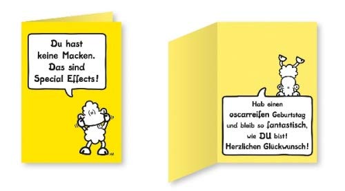 Sheepworld XXL Grußkarte Macken | XL Klappkarte mit Spruch, 60 cm x 42 cm | Geschenk lustig, Humor | 58029 von Sheepworld