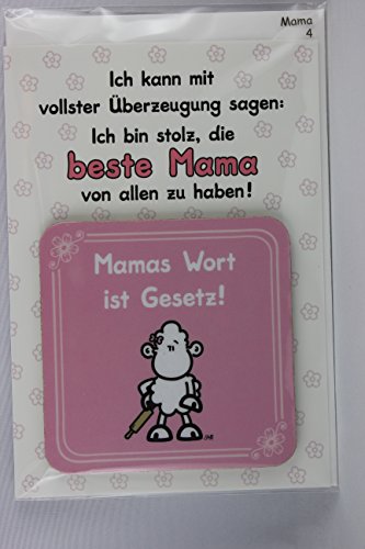 Sheepworld - 81006 - Klappkarte mit Untersetzer Nr. 4, Mama, mit Umschlag, Untersetzer Kork Sheepworld - 81006 - Klappkarte mit Untersetzer Nr. 4, Mama, mit Umschlag, Untersetzer Kork von Sheepworld