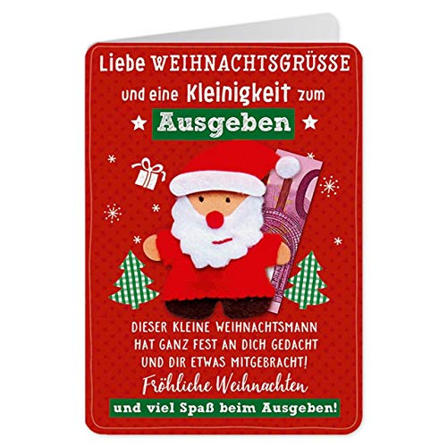 Sheepworld - 90483 - Klappkarte, mit Umschlag, Weihnachten, Geldgeschenk, Nr. 40, Liebe Weihnachtsgrüsse und eine Kleinigkeit zum ausgeben von Sheepworld