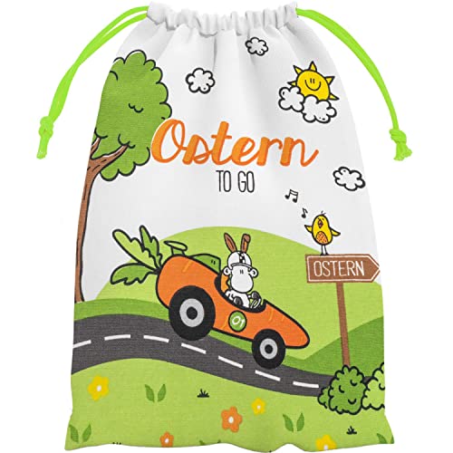 Sheepworld Geschenkbeutel mit Motiv "Go" | Polyester, Baumwolle, 28 cm x 20 cm | Geschenk Ostern, Osternest | 47985 von Sheepworld