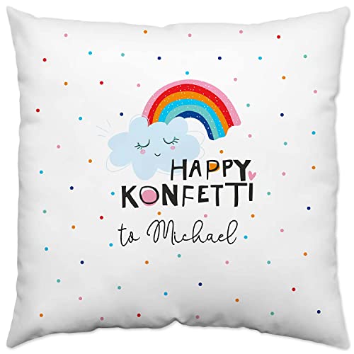 Sheepworld Kissen Motiv »Happy Konfetti to …!« mit Wunschnamen, weiß, personalisiert Sheepworld Kissen Motiv »Happy Konfetti to …!« mit Wunschnamen, weiß, personalisiert von Sheepworld
