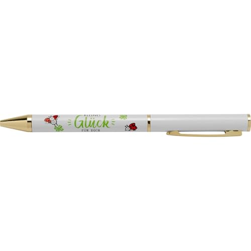 Sheepworld Kugelschreiber kleines Glück | Stift mit Clip, in Geschenkbox, mit blauer, austauschbarer Mine | Geschenk Geburtstag, Weihnachten, Silvester | 74433 von Sheepworld