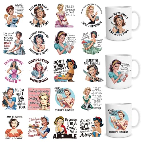 Shejdgart UV-DTF-Becheraufkleber – 20 Blatt lustige sarkastische UV-DTF-Cup-Wraps für 473 ml, Homemaker Cool UVDTF-Aufkleber, humorvolle Frauen, wasserdicht, zum Aufreiben von Glasbechern Shejdgart UV-DTF-Becheraufkleber – 20 Blatt lustige sarkastische UV-DTF-Cup-Wraps für 473 ml, Homemaker Cool UVDTF-Aufkleber, humorvolle Frauen, wasserdicht, zum Aufreiben von Glasbechern von Shejdgart