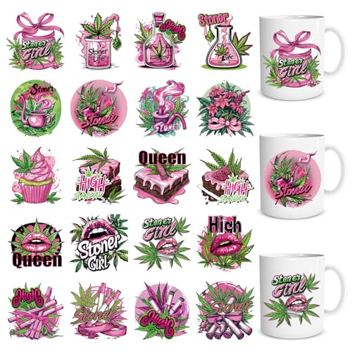 Shejdgart Weed UVDTF Cup Wraps – 20 Blatt 420 UV DTF Aufkleber für 473.6 g Glasbecher, Lippe Cupcake Pink Aufkleber, wasserdichte Rubb on Transfers für Wasserflaschen-Becher, DIY Handwerk Shejdgart Weed UVDTF Cup Wraps – 20 Blatt 420 UV DTF Aufkleber für 473.6 g Glasbecher, Lippe Cupcake Pink Aufkleber, wasserdichte Rubb on Transfers für Wasserflaschen-Becher, DIY Handwerk von Shejdgart