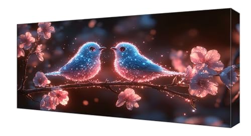 Diamond Painting Blume Vogel, Groß XXL Diamond Painting Zubehör, 5D DIY Full Drill Diamanten Kinder Set, Bastelset Erwachsene und Anfänger, Mosaikherstellung, für Wohnzimmer Wand Deko 40x80cm J-472 Diamond Painting Blume Vogel, Groß XXL Diamond Painting Zubehör, 5D DIY Full Drill Diamanten Kinder Set, Bastelset Erwachsene und Anfänger, Mosaikherstellung, für Wohnzimmer Wand Deko 40x80cm J-472 von Shejyn